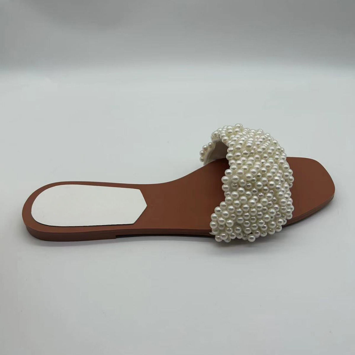 Spanish Pearl Flat Bottom Outdoor Open Toe Slippers