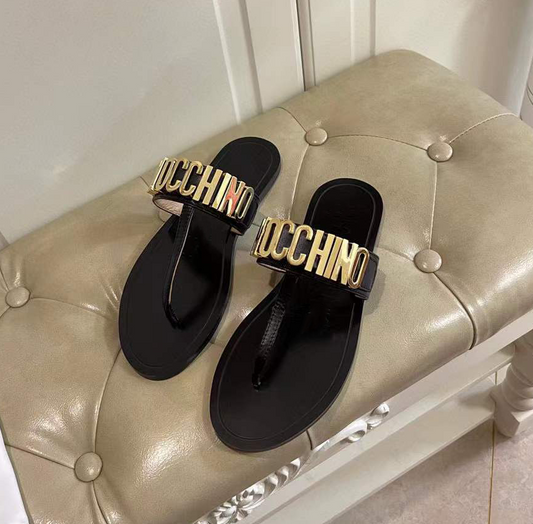 Beach Flat Luxury Designer Summer Slides