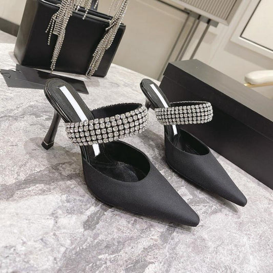 2024 slingback pointed toed fashion luxury party shoes