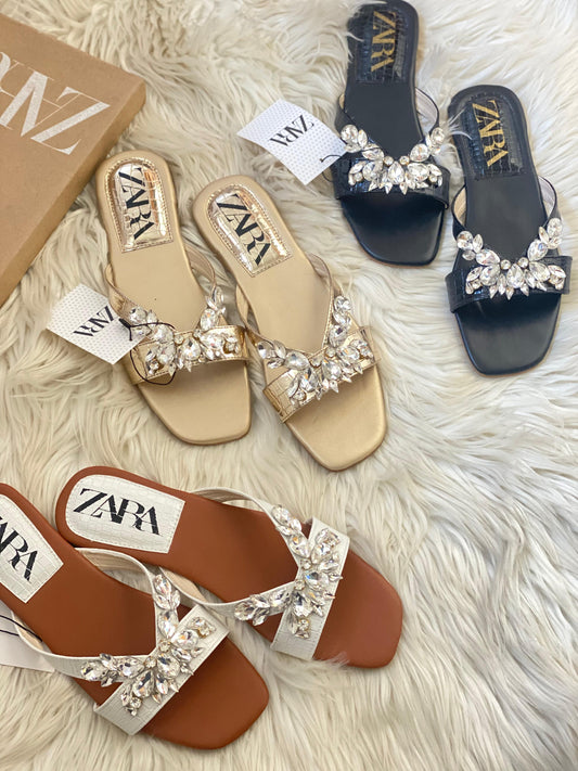 RHINESTONE V FLATS SG-1203