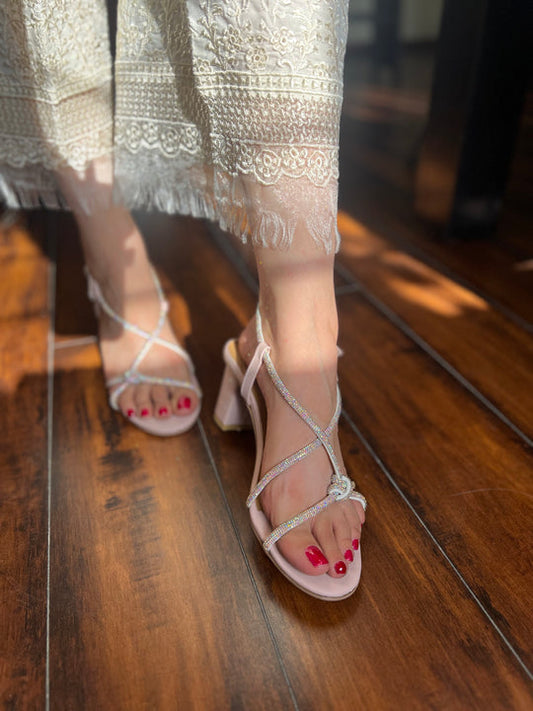 Strappy Heels with Ankle Straps